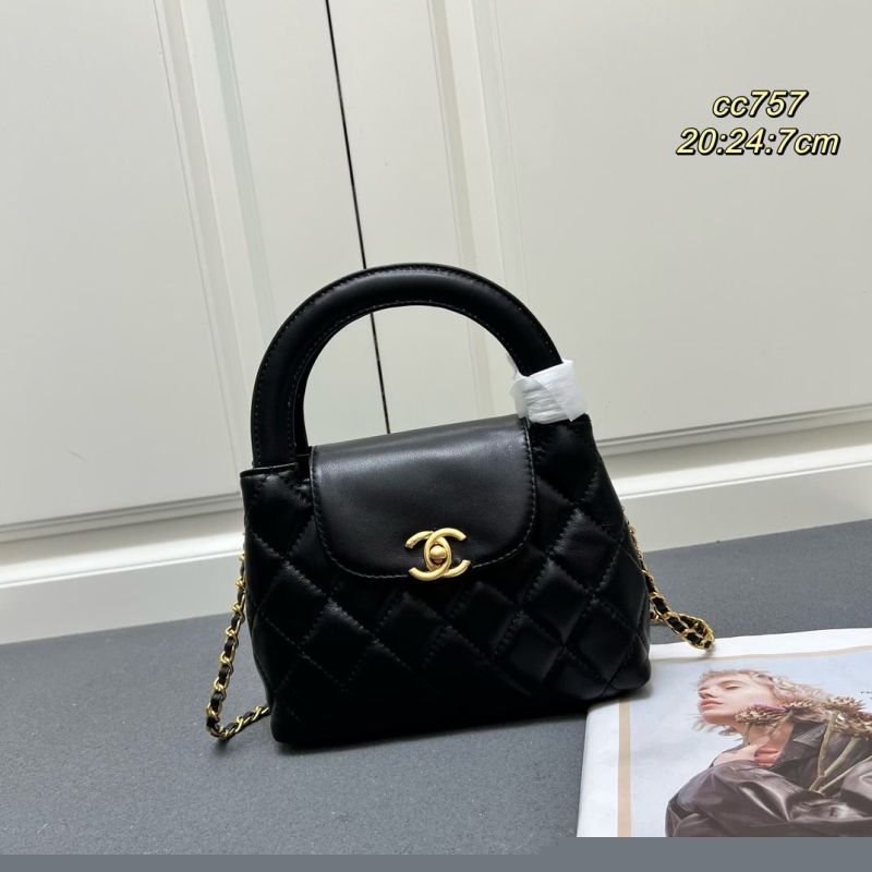Ch*el top handle bags